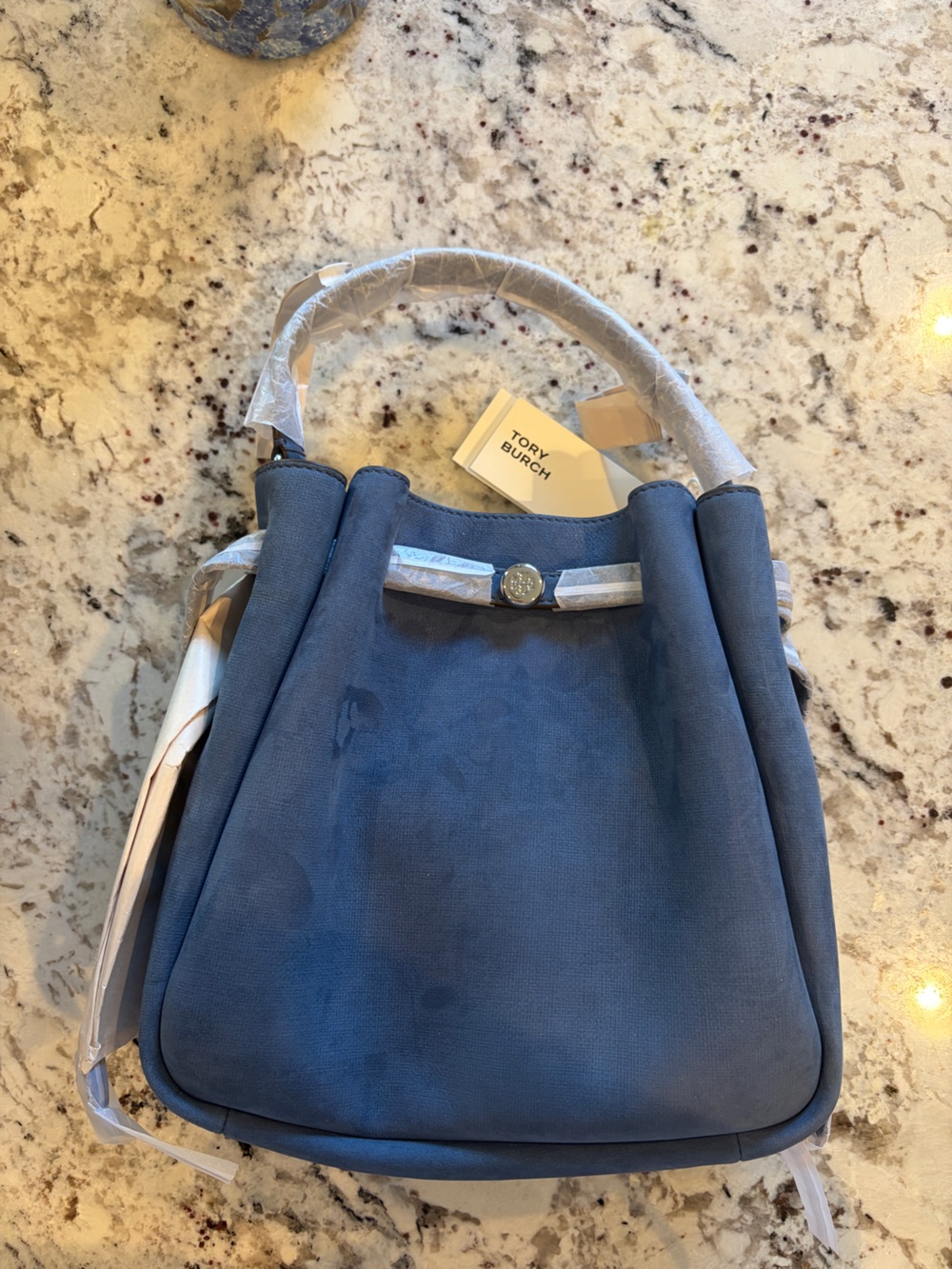 Tory Burch Romy Nubuck Bucket Bag - Picture 9 of 11